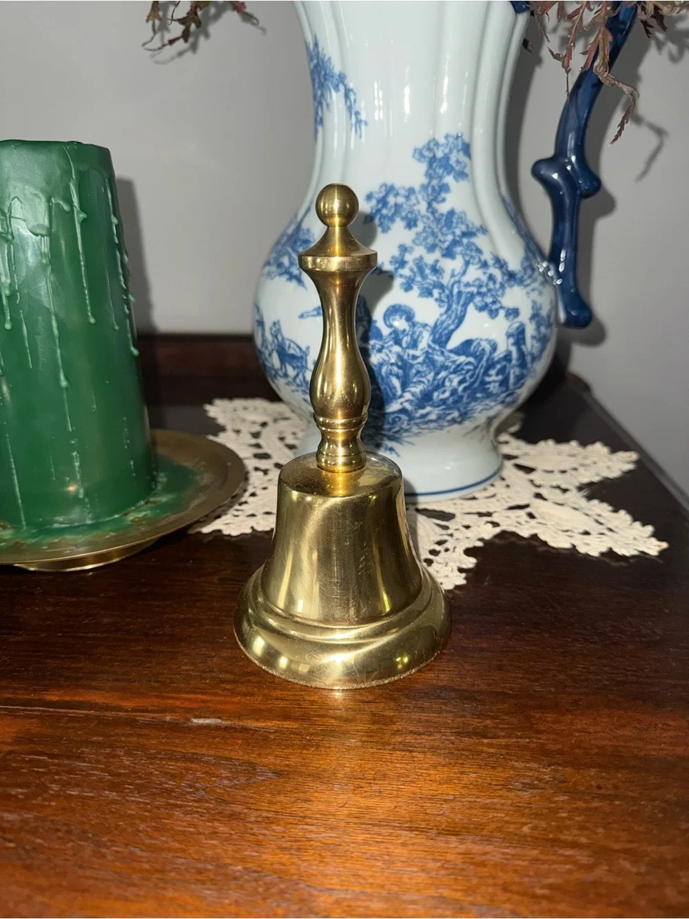 Brass Hand Bell - Polished Gold Finish